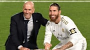 Sergio Ramos y Zinedine Zidane