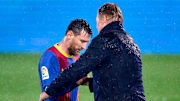 Lionel Messi y Ronald Koeman