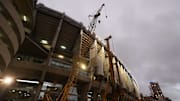 Die Umbauarbeiten gehen voran im Estadio Santiago Bernabéu