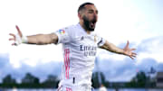 Benzema celebra un gol
