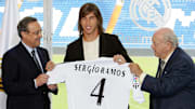 Real Madrid's president Florentino Perez