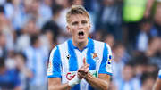 Martin Ödegaard con la camiseta de la Real Sociedad