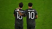 Bruno Fernandes e Marcus Rashford