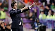 Santiago Solari en su etapa bajo la dirección técnica del Real Madrid