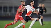 Braian Romero en su debut con River Plate