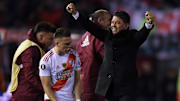 River Plate v Boca Juniors - Copa CONMEBOL Libertadores 2019 - Borré y Gallardo festejan.