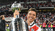 River Plate v Boca Juniors - Copa CONMEBOL Libertadores 2018 - Gallardo con su trofeo más importante.