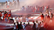 La hinchada de River, en un partido disputado en el Estadio Monumental.