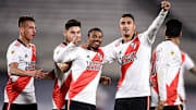 Matias Suarez festejando su gol