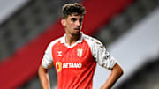 Francisco Trincao durante un partido con el SC Braga