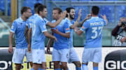 La festa della Lazio dopo l'1-0 alla Samp