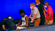 Jonathan Isaac salió lesionado en el partido ante los Kings