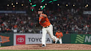 Madison Bumgarner pitching for the San Francisco Giants