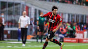 Sandro Tonali of AC Milan seen in action during the Serie A...
