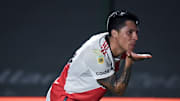 Enzo Pérez le dio los tres puntos a River Plate como zaguero central.