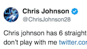 Chris Johnson clapped back at FOX Sports for comparing him to David Johnson in his recent struggles.