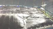 Lincoln Financial Field looks a little rainy just a couple hours out from Monday night's matchup