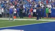 Buffalo Bills head coach Sean McDermott forces New England Patriots employees to leave his sideline