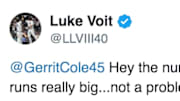 Luke Voit is not interested in sharing No. 45 with new teammate Gerrit Cole