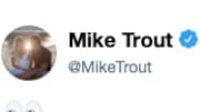 Los Angeles Angels of Anaheim center fielder Mike Trout tweets after the team signs Anthony Rendon