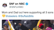 Three Edmunds brothers are playing in Sunday night's game between the Bills and the Steelers.