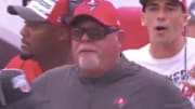 Bruce Arians was fuming after a blown fumble call