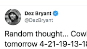 Dez Bryant is back to supporting his former team.