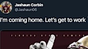 Former Texas A&M tailback Jashaun Corbin has committed to Florida State. 