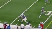 Pat Freiermuth absolutely bullied a Memphis Tigers defender inside the red zone.