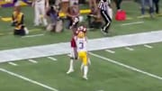 Oklahoma Sooners WR CeeDee Lamb hauls in impressive catch from Jalen Hurts vs LSU Tigers