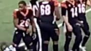 Joe Mixon took out a ref with his helmet after trying to celebrate.
