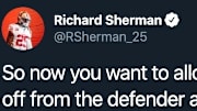 Richard Sherman responded to the controversial non-pass interference call from Sunday night.