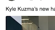 Kyle Kuzma dyed his hair ahead of the New Year and looks completely different
