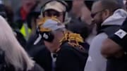 Ohio head coach Frank Solich had french fries dumped on his head after defeating Nevada. 