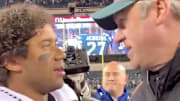 Seattle Seahawks QB Russell Wilson and Philadelphia Eagles HC Doug Pederson