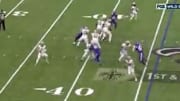 New Orleans Saints' Taysom Hill fires off a 50-yard pass. 