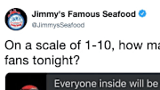 Jimmy's Famous Seafood spent Sunday night trolling Redskins fans and Dave Portnoy.
