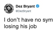 Dez Bryant took joy in the firing of Cowboys head coach Jason Garrett on Sunday.