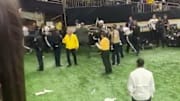 Saints fans angrily throw trash at refs after playoff loss to Vikings