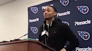 Titans' Tajae Sharpe imitates Mark Ingram at Derrick Henry press conference
