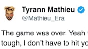 Kansas City Chiefs DB Tyrann Mathieu discusses decision not to sack Houston Texans QB Deshaun Watson