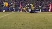 Packers TE Jimmy Graham appeared to get the controversial first down after review.