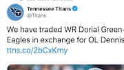 Titans fans were furious when they traded Dorial Green-Beckham to Eagles for Dennis Kelly