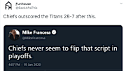 Twitter had all the jokes after the Chiefs beat the Titans in the AFC Championship