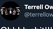 Terrell Owens took to twitter to make sure his voice is heard on against Donovan McNabb's.