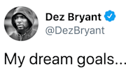 Dez Bryant named the teams he really covets on Twitter