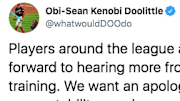 Washington Nationals closer Sean Doolittle wants an apology from Houston Astros players.