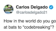Carlos Delgado responded to baseless accusations of sign stealing from SNY reporter Andy Martino