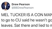 Drew Pearson is living with Mel Tucker