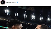 Chicago Bears LB Khalil Mack and Oakland Raiders QB Derek Carr